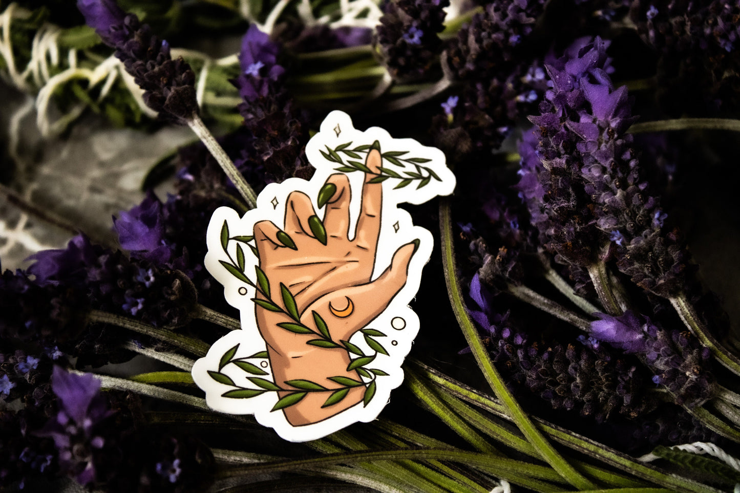 Witch spiritual hand vines- Waterproof vinyl sticker/decal