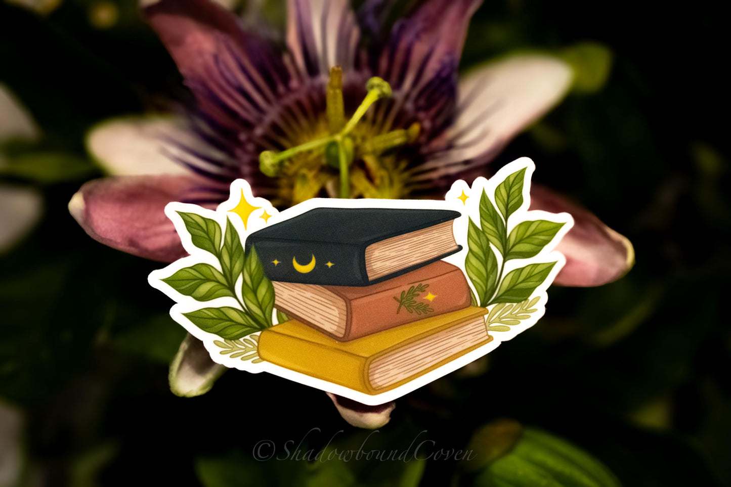 Wildflower books -  Waterproof Vinyl Sticker