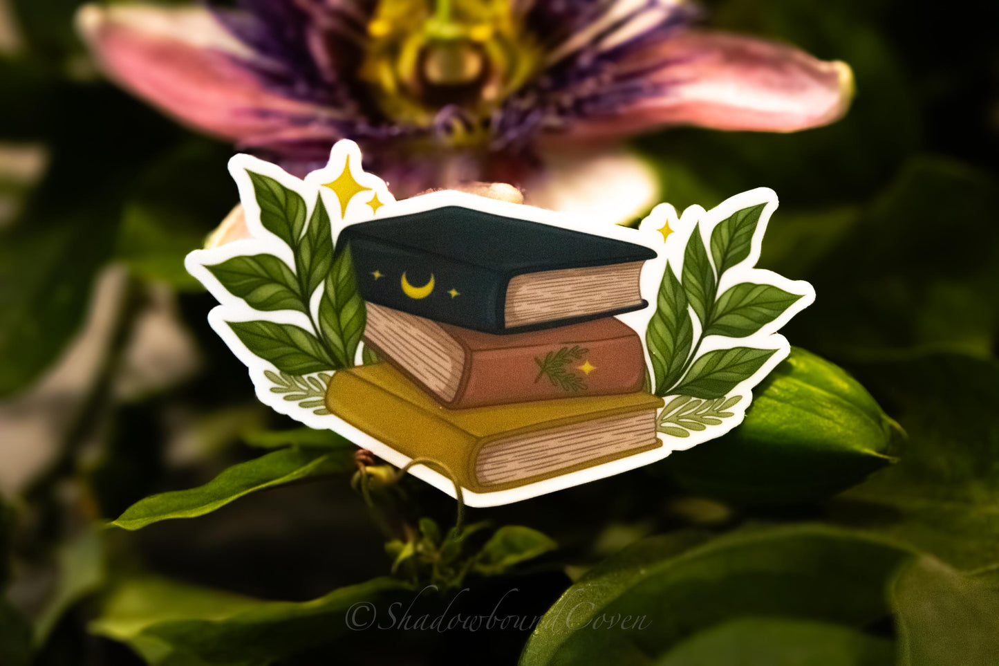 Wildflower books -  Waterproof Vinyl Sticker